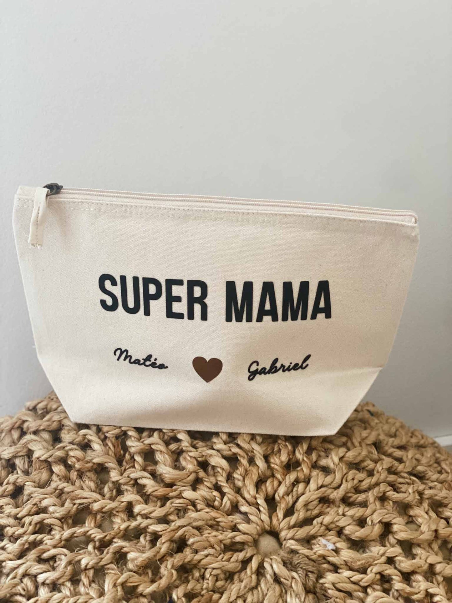 Pochette SUPER MAMA personnalisée