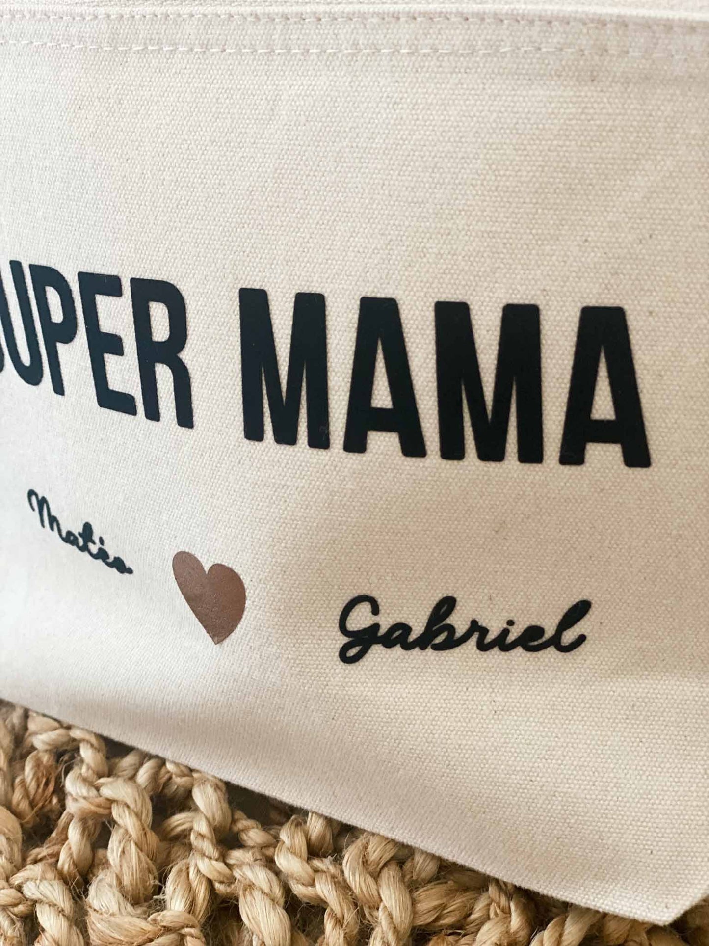 Pochette SUPER MAMA personnalisée