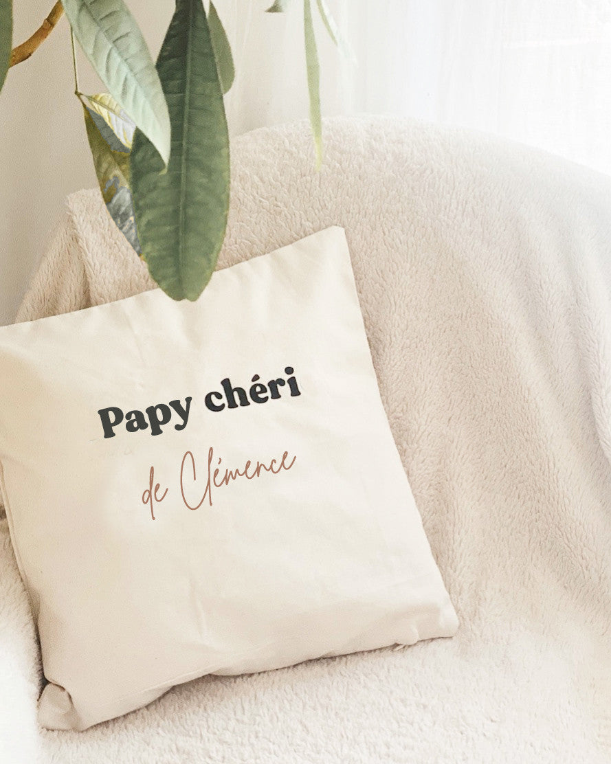 Coussin personnalisé pour les papy