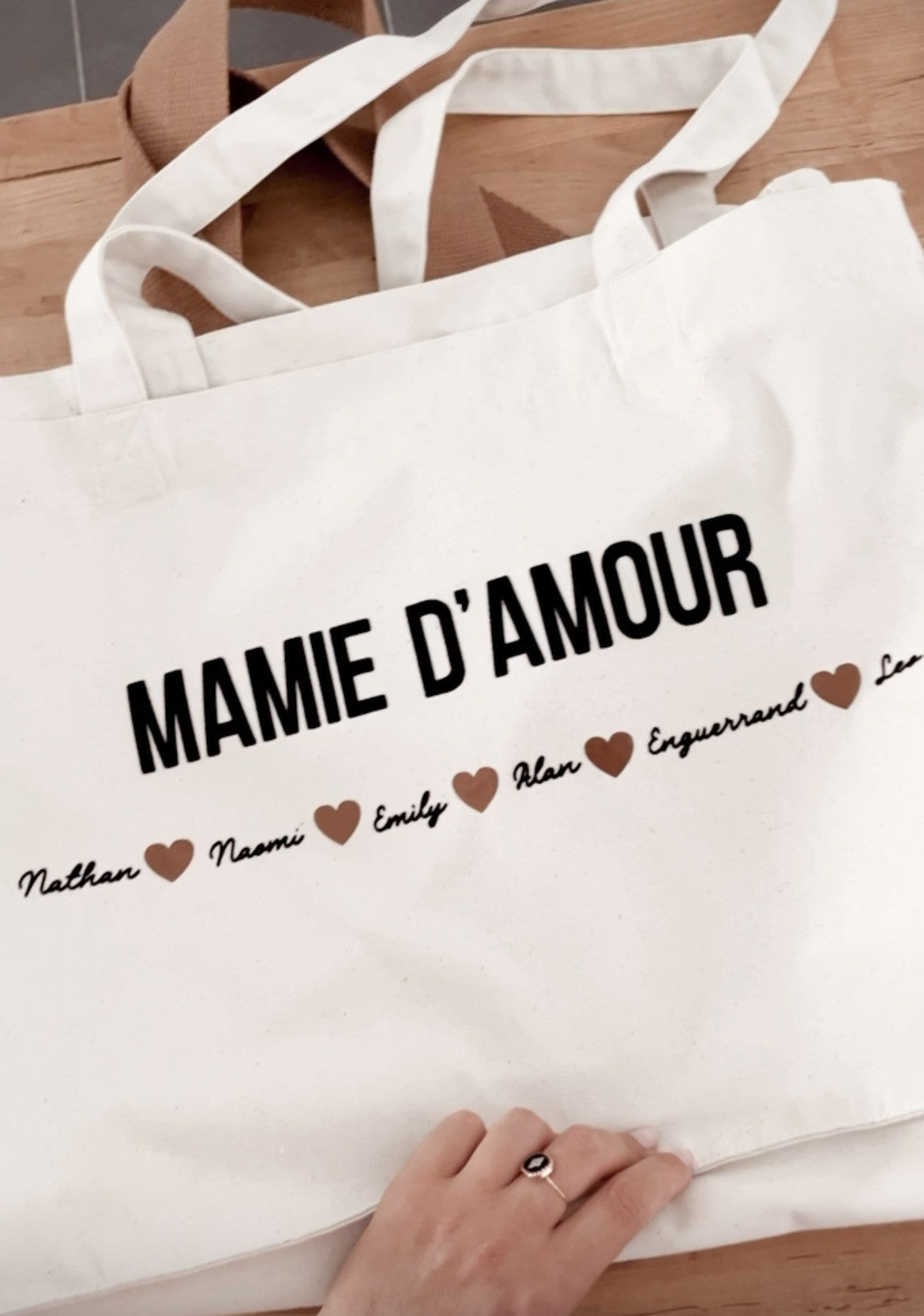 Sac personnalisé mamie d'amour